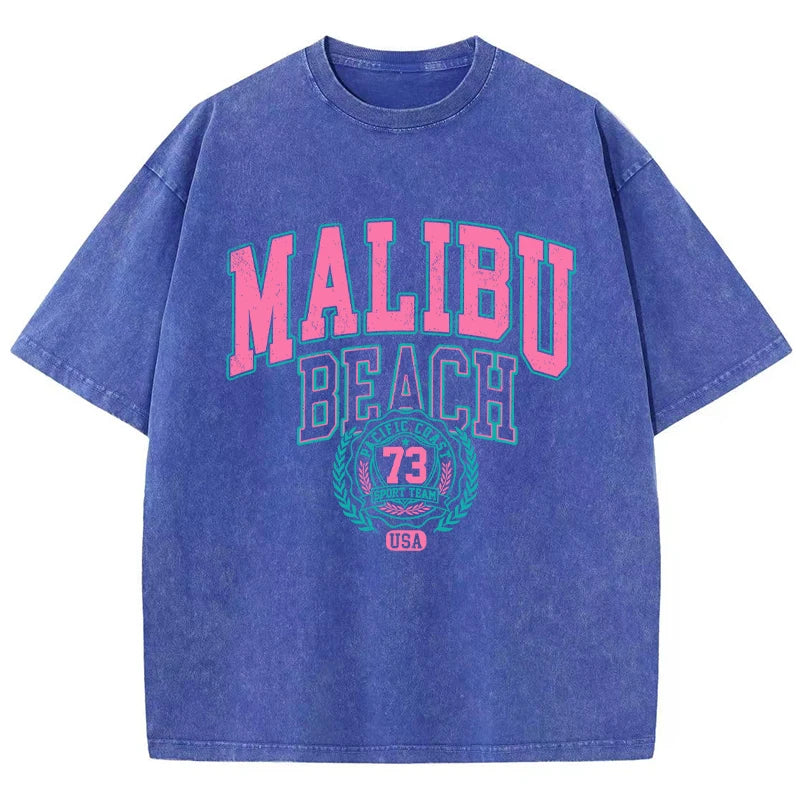 Malibu Washed Cotton T-Shirt – Oversized & Casual - Inarah's Fashion