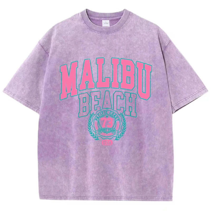 Malibu Washed Cotton T-Shirt – Oversized & Casual - Inarah's Fashion