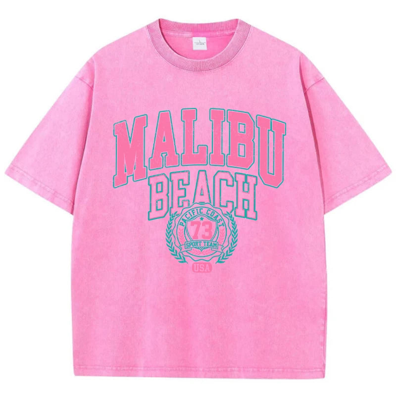 Malibu Washed Cotton T-Shirt – Oversized & Casual - Inarah's Fashion
