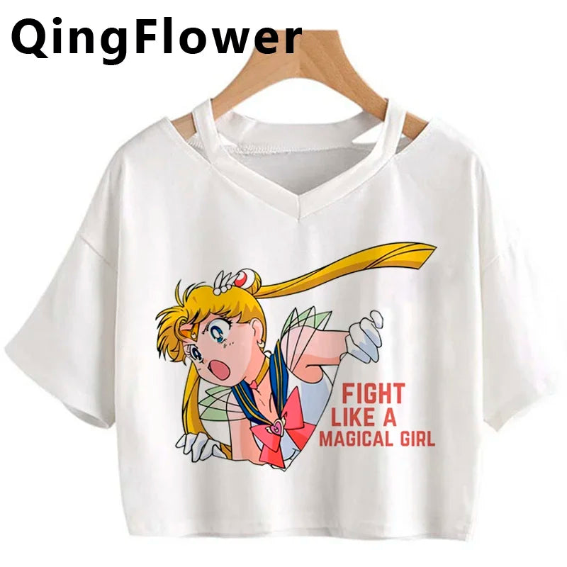 Kawaii Anime Harajuku T-Shirt – Fun & Cute Fashion - Inarah's Fashion