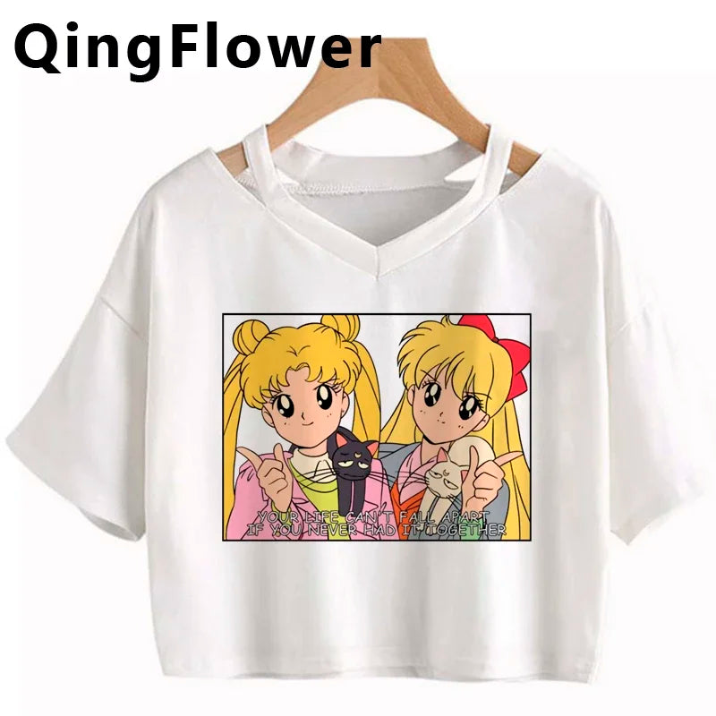 Kawaii Anime Harajuku T-Shirt – Fun & Cute Fashion - Inarah's Fashion