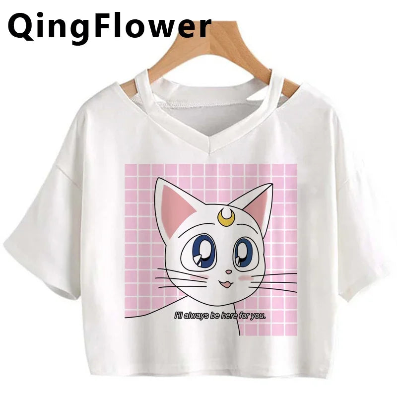 Kawaii Anime Harajuku T-Shirt – Fun & Cute Fashion - Inarah's Fashion