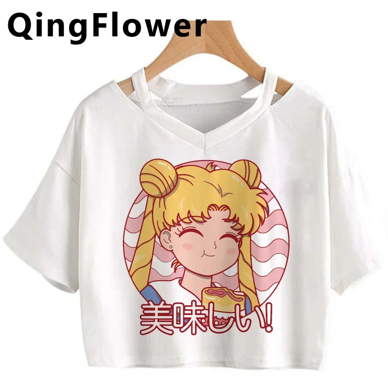 Kawaii Anime Harajuku T-Shirt – Fun & Cute Fashion - Inarah's Fashion