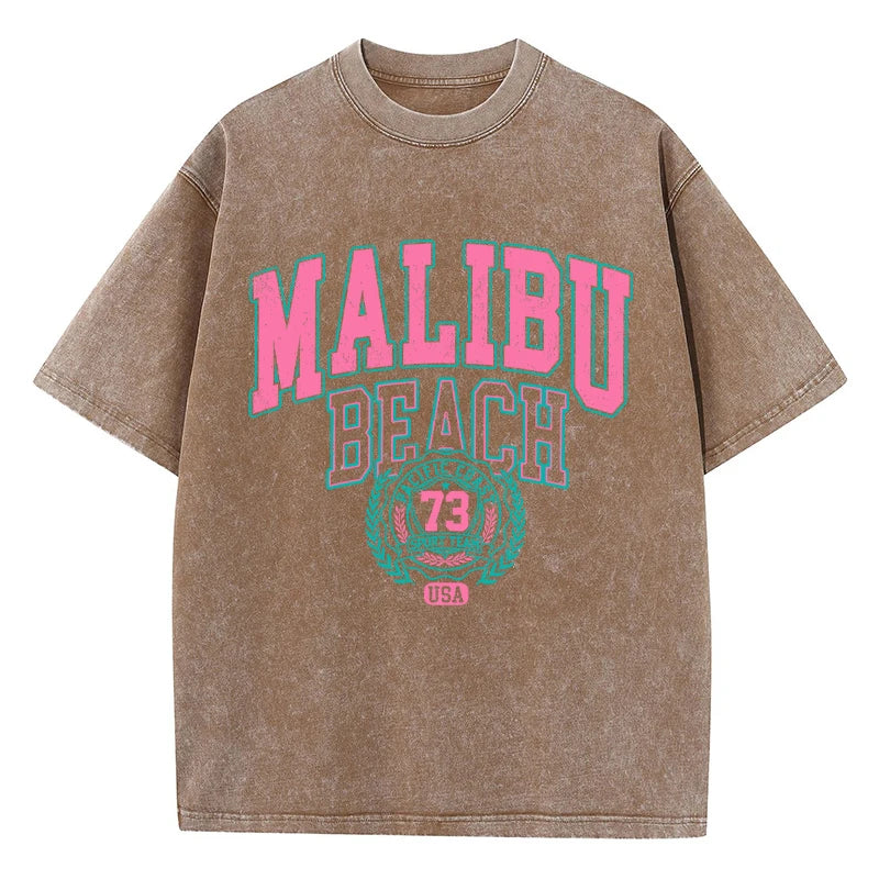 Malibu Washed Cotton T-Shirt – Oversized & Casual - Inarah's Fashion
