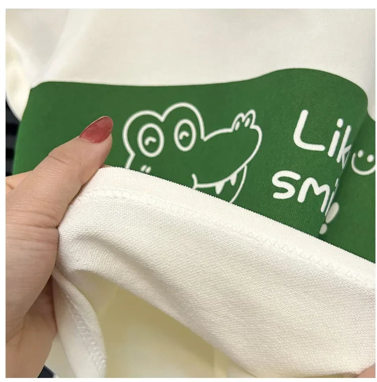 2025 Kids Striped Summer Set – Short Sleeve Top & Shorts (2-Piece) - Inarah Trade Ltd