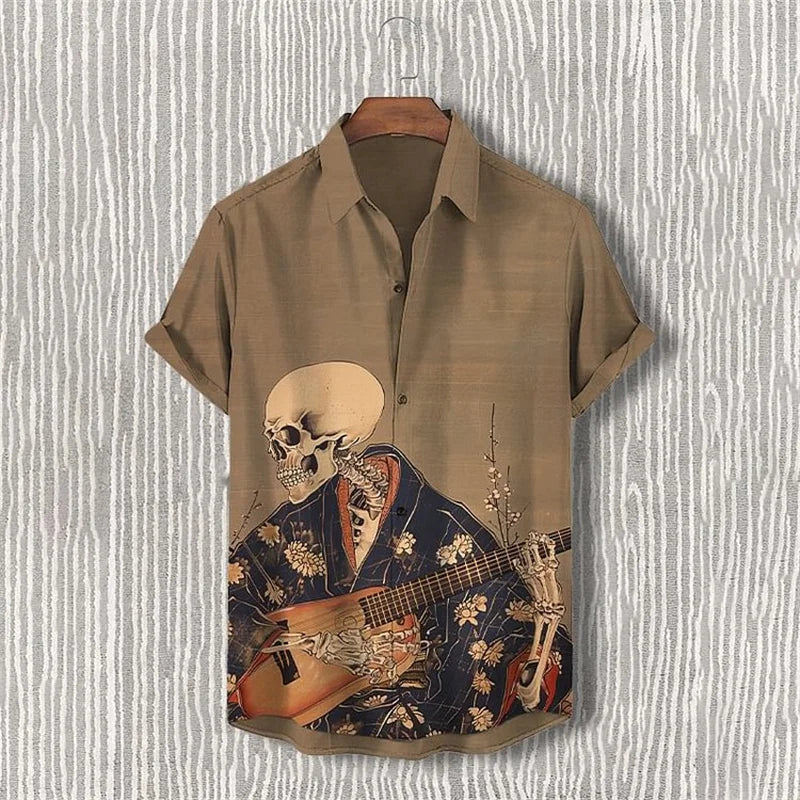 Men’s 3D Print Linen Shirt – 2025 Premium Casual Hawaiian Style - Inarah Trade Ltd