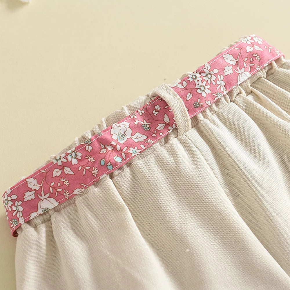 Melario Baby Girl Summer Outfit – Floral Blouse & Pants Set (2–6Y) - Inarah Trade Ltd