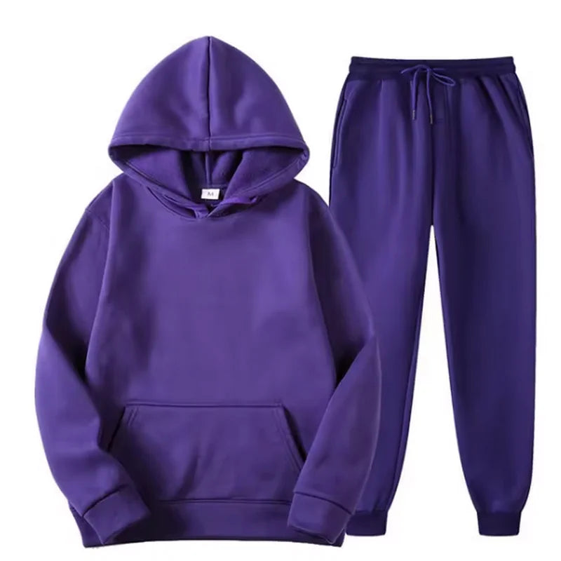 Hooded Tracksuit Set – Sweatshirt & Joggers - Inarah Trade Ltd