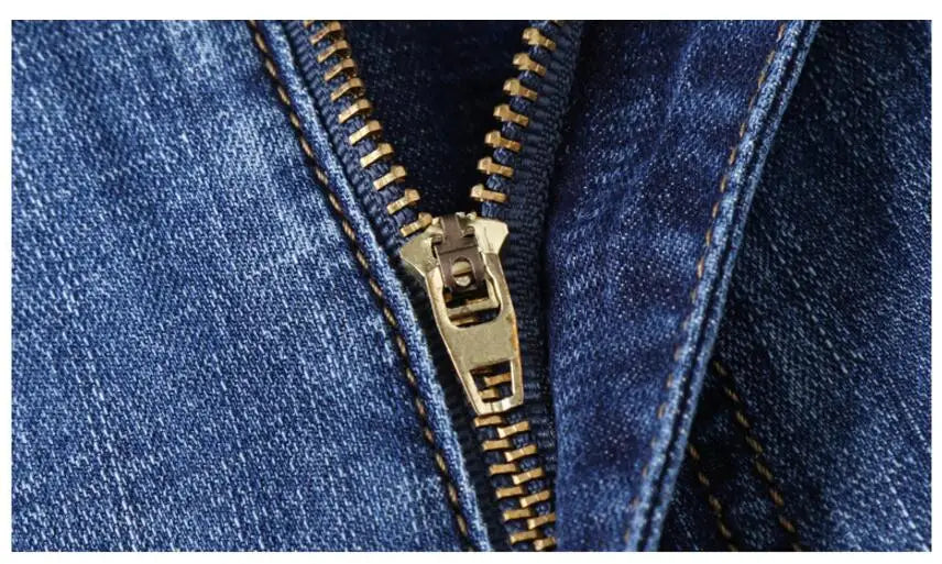 Men’s Summer Thin Cotton Denim Shorts – Solid Straight Fit - Inarah Trade Ltd