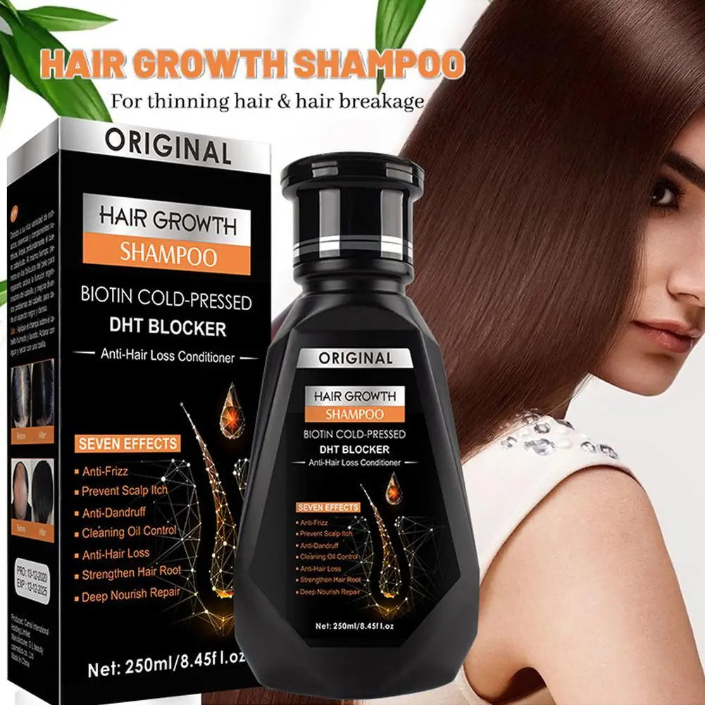Biotin & Ginger Anti-Hair Loss Shampoo – DHT Blocker, Cold-Pressed - Inarah Trade Ltd
