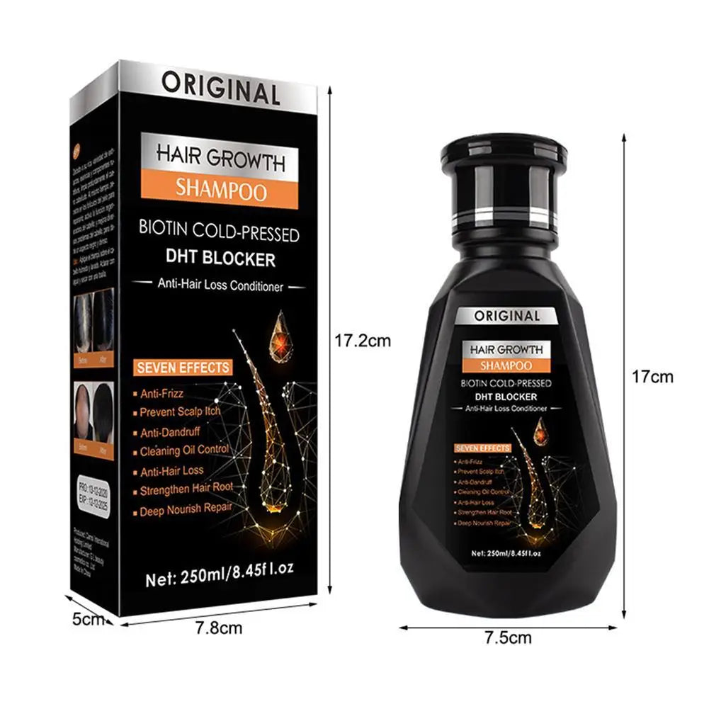 Biotin & Ginger Anti-Hair Loss Shampoo – DHT Blocker, Cold-Pressed - Inarah Trade Ltd