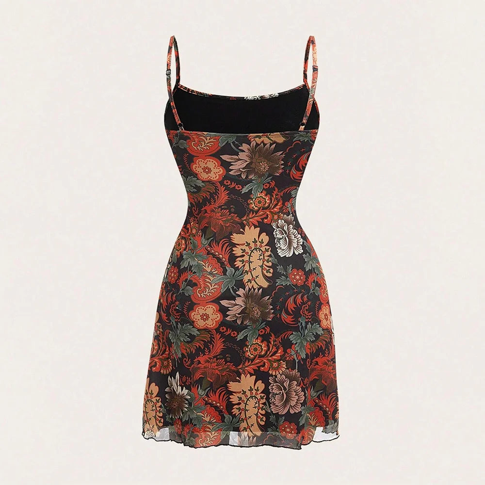 Floral Off-Shoulder Maxi Dress with Ribbon Waist - Inarah Trade Ltd