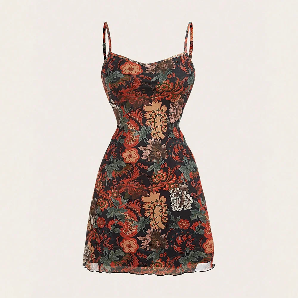 Floral Off-Shoulder Maxi Dress with Ribbon Waist - Inarah Trade Ltd