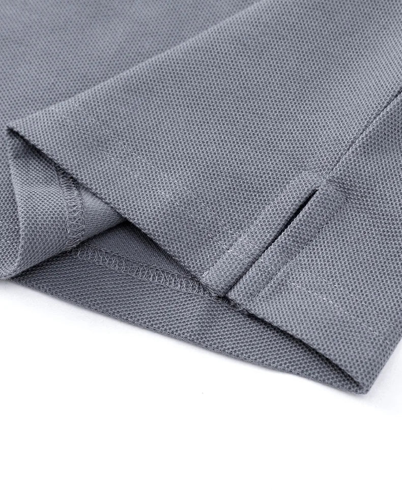 Men’s Luxury Cotton Polo Shirt Short Sleeve Embroidered, Summer Casual - Inarah Trade Ltd