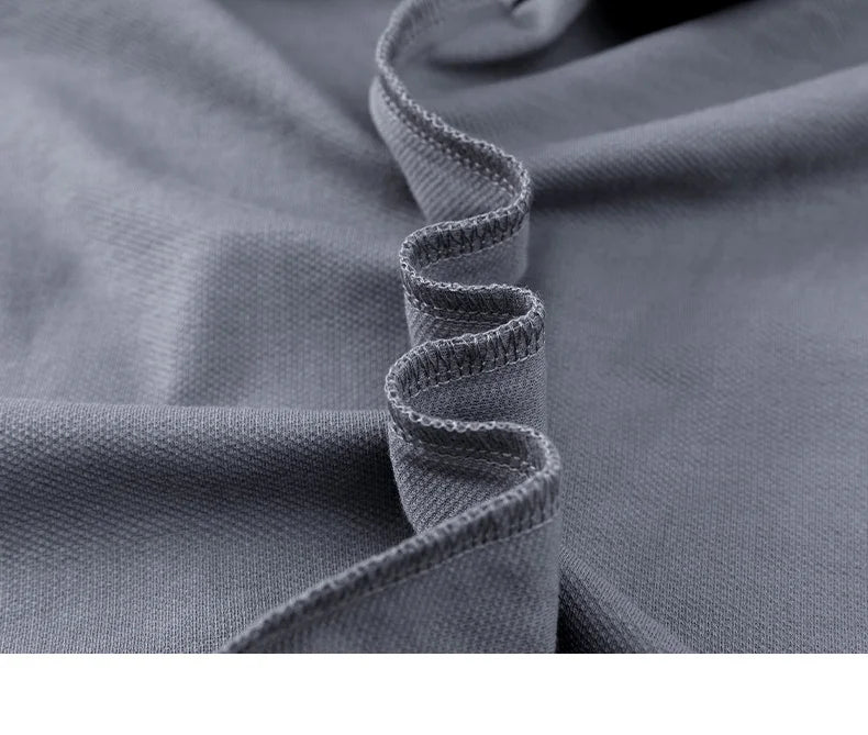 Men’s Luxury Cotton Polo Shirt Short Sleeve Embroidered, Summer Casual - Inarah Trade Ltd