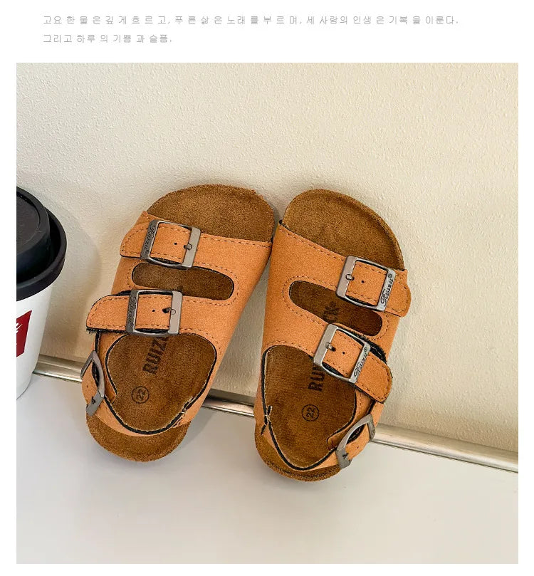 Kids' Summer Beach Sandals – Open Toe, Anti-Slip Soft Sole (Unisex) - Inarah Trade Ltd