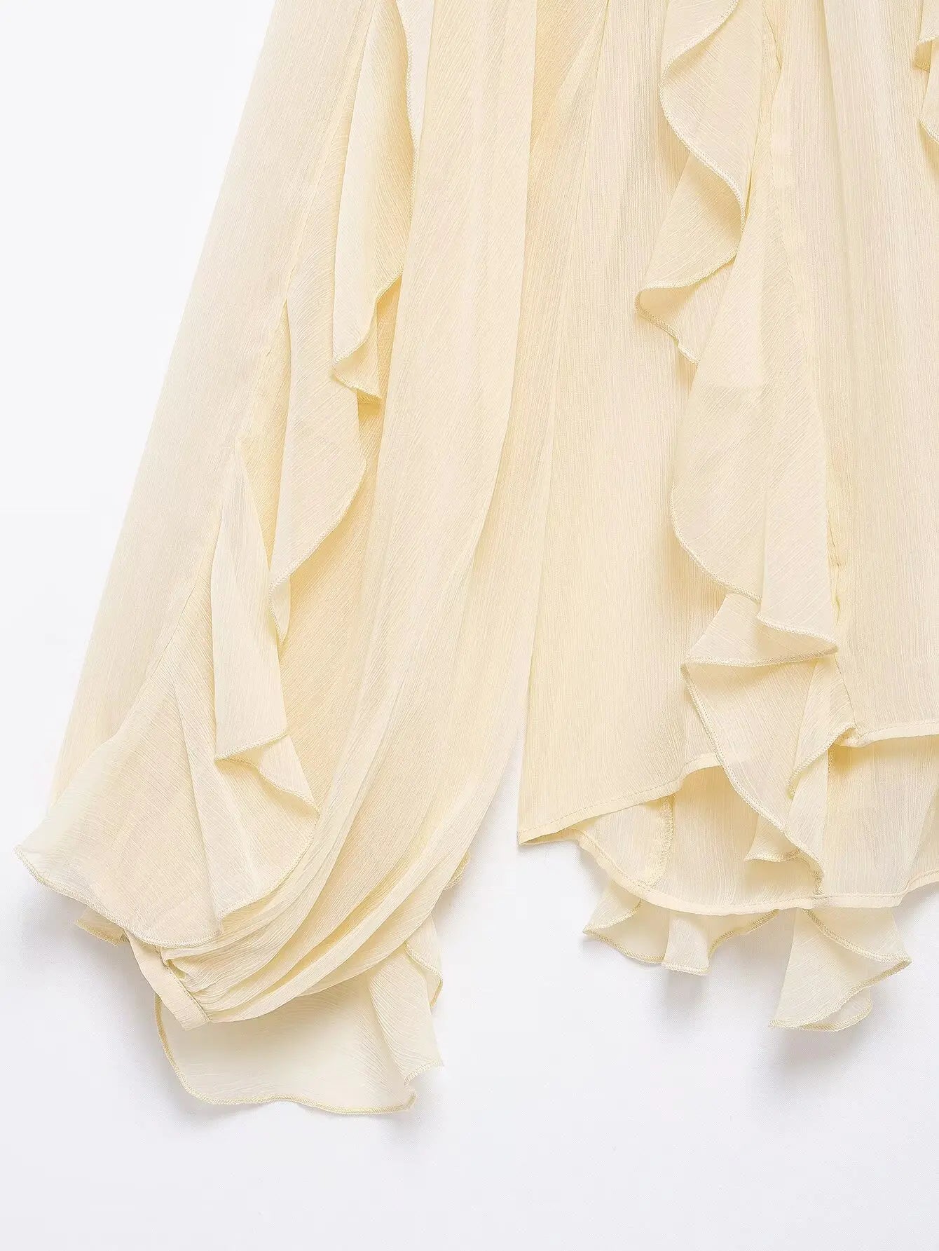 Oversized Ruffle Shirt – Wine Red Long Sleeve Blouse - Inarah Trade Ltd