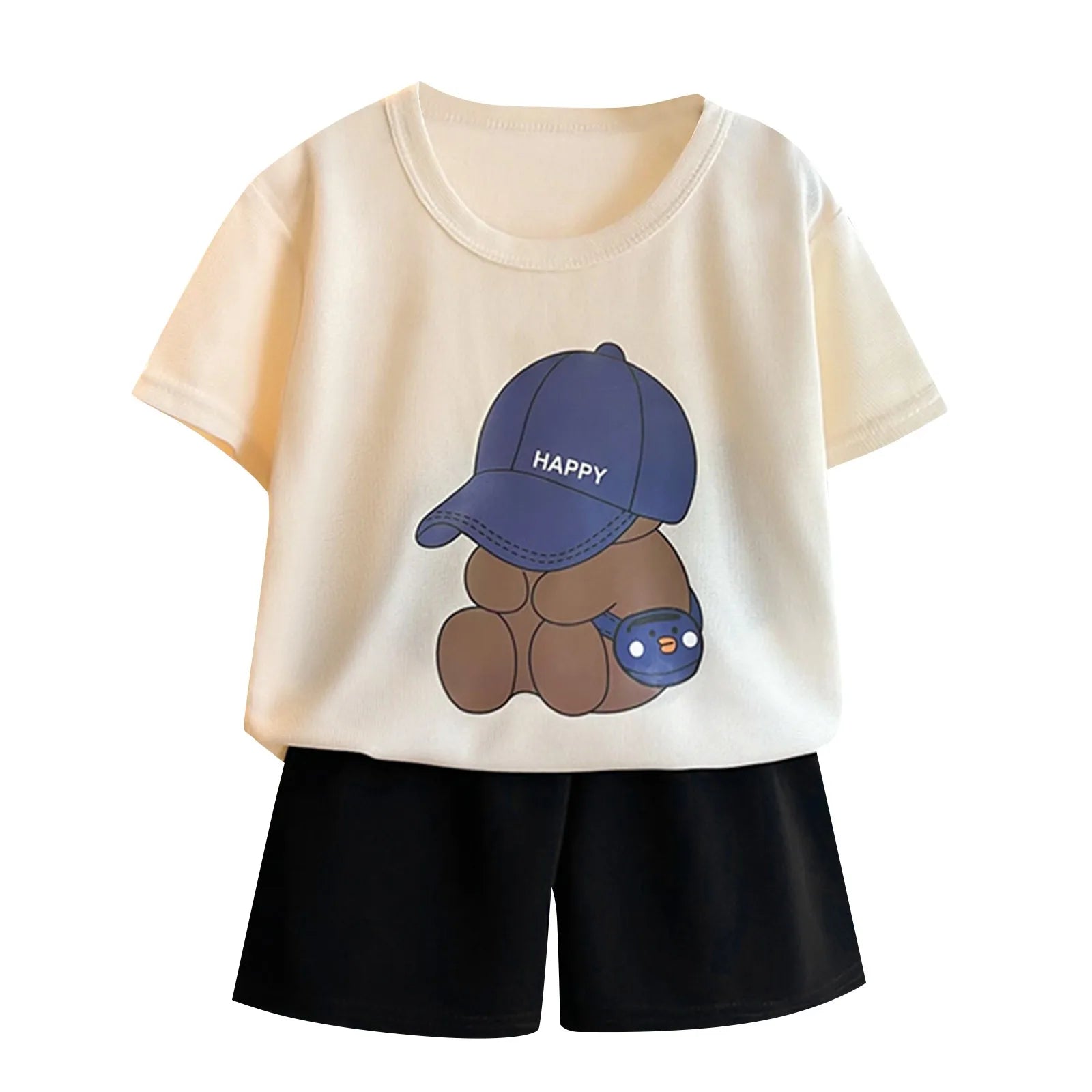 Baby Summer Outfit – Loose Fit Top & Shorts Set (2-Piece) - Inarah Trade Ltd