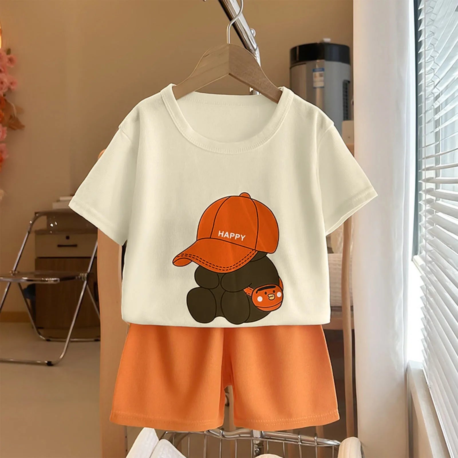 Baby Summer Outfit – Loose Fit Top & Shorts Set (2-Piece) - Inarah Trade Ltd