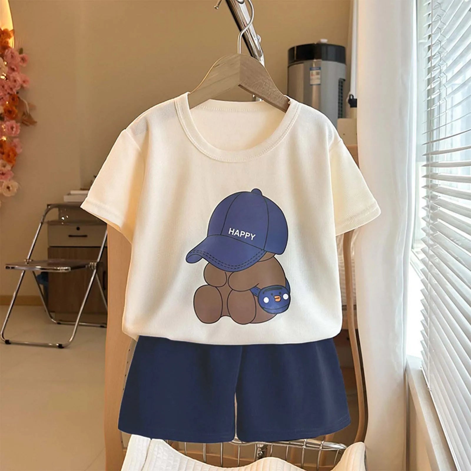 Baby Summer Outfit – Loose Fit Top & Shorts Set (2-Piece) - Inarah Trade Ltd