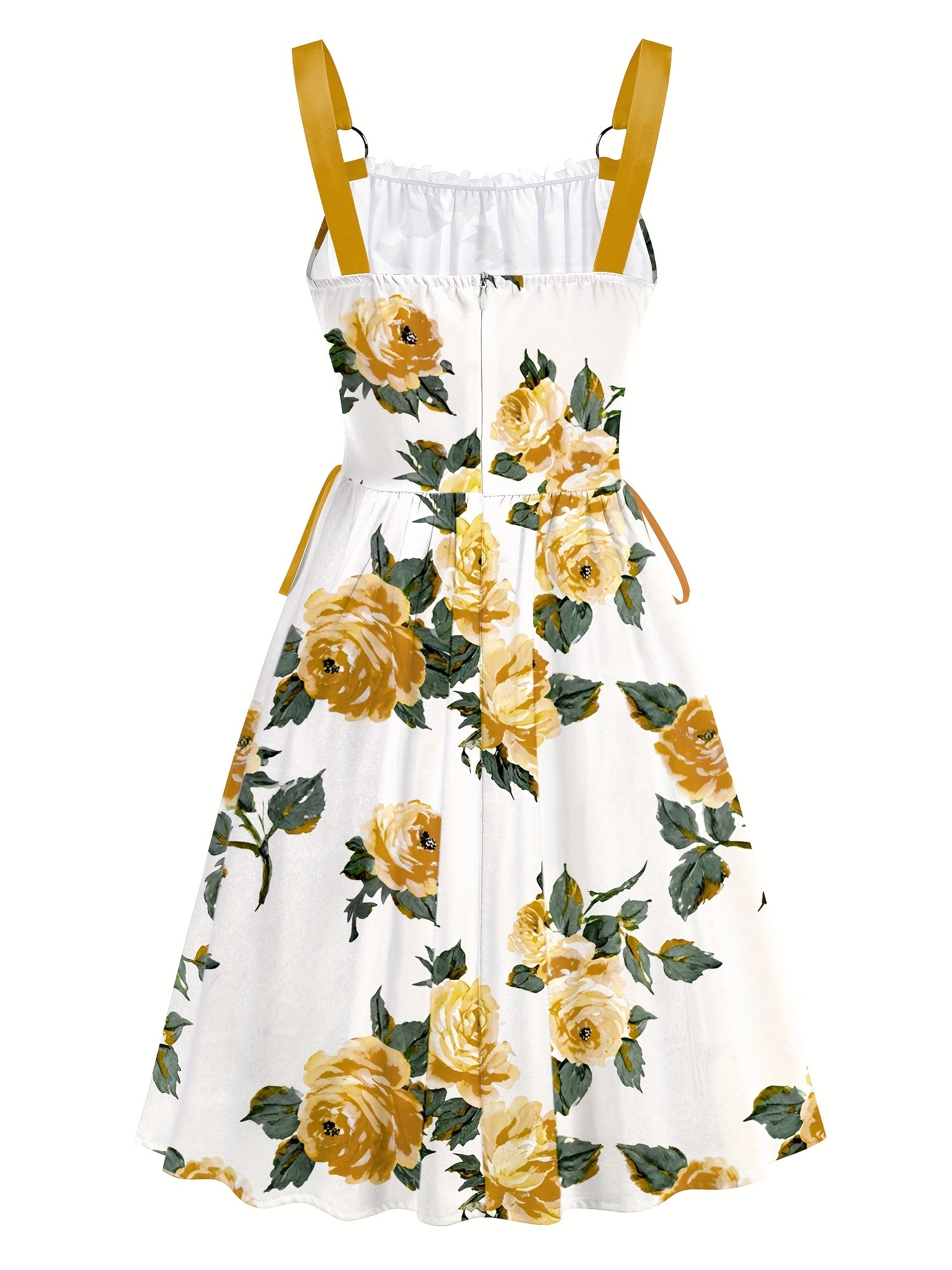 Off-Shoulder Floral Maxi Dress – Ribbon Waist Detail - Inarah Trade Ltd