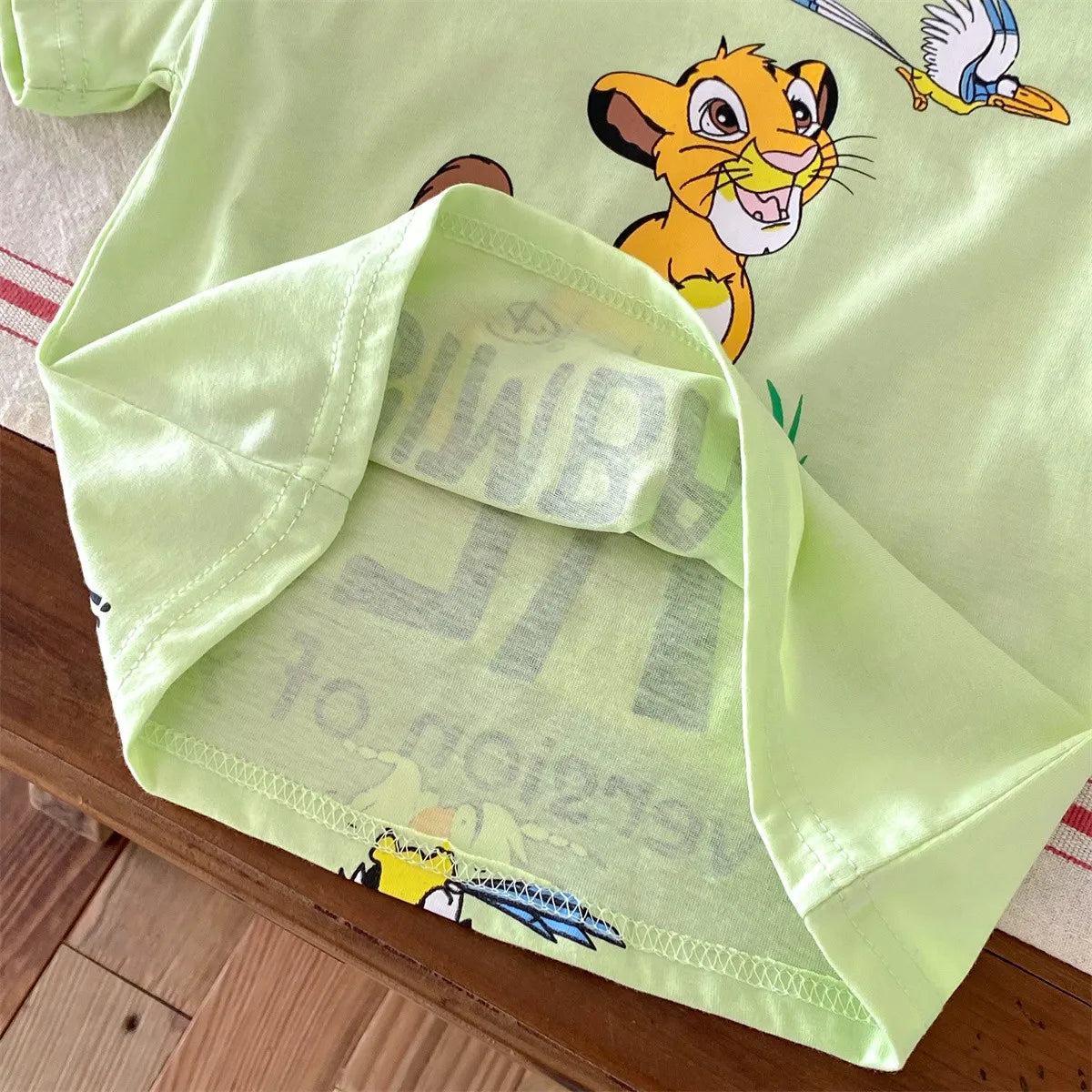 Kids’ Cartoon Simba T-Shirt – Boys’ Summer Short Sleeve Tee - Inarah Trade Ltd