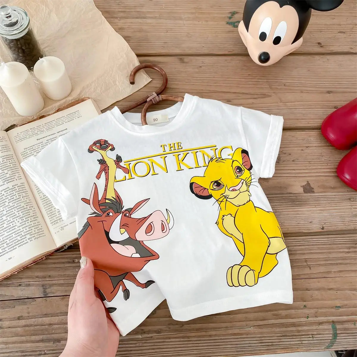 Kids’ Cartoon Simba T-Shirt – Boys’ Summer Short Sleeve Tee - Inarah Trade Ltd