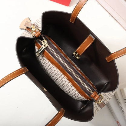 CH Leather Crossbody Tote – Large & Stylish for Daily Use - Inarah's Fashion