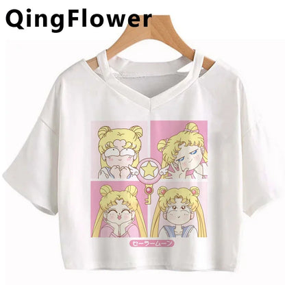 Kawaii Anime Harajuku T-Shirt – Fun & Cute Fashion - Inarah's Fashion
