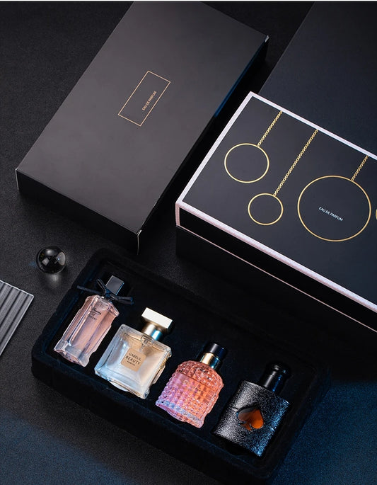 Women’s Perfume Gift Set – 4 Floral & Woody Long-Lasting Fragrances - Inarah Trade Ltd
