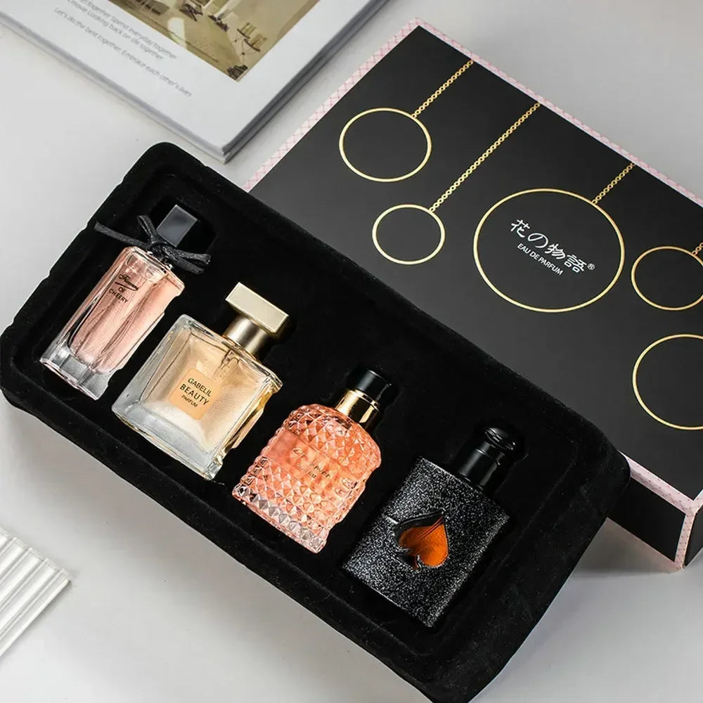 Women’s Perfume Gift Set – 4 Floral & Woody Long-Lasting Fragrances - Inarah Trade Ltd