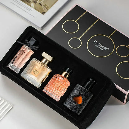 Women’s Perfume Gift Set – 4 Floral & Woody Long-Lasting Fragrances - Inarah Trade Ltd