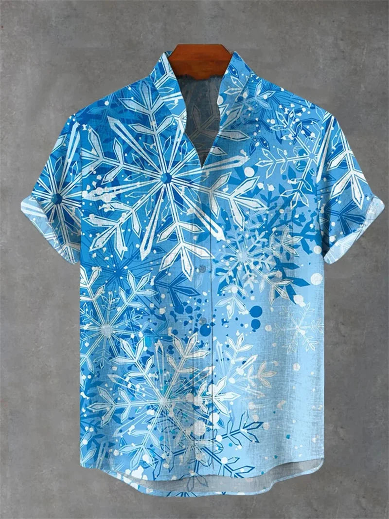 Men’s Oversized Linen Short Sleeve Shirt – Summer Casual Top. - Inarah Trade Ltd