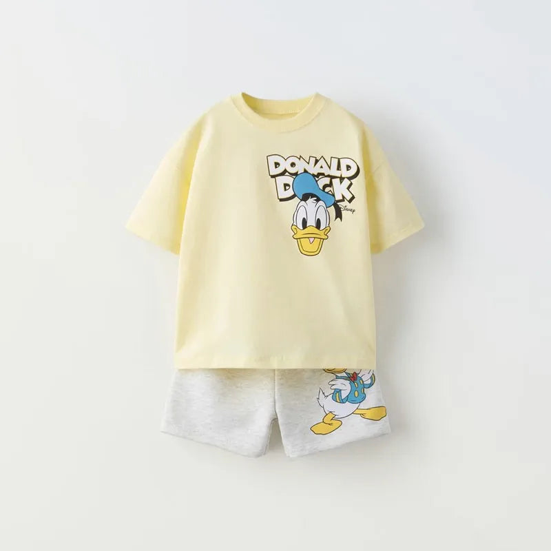 Boys’ Black Summer Tracksuit – Short Sleeve Top & Shorts Set (Casual Sportswear) - Inarah Trade Ltd