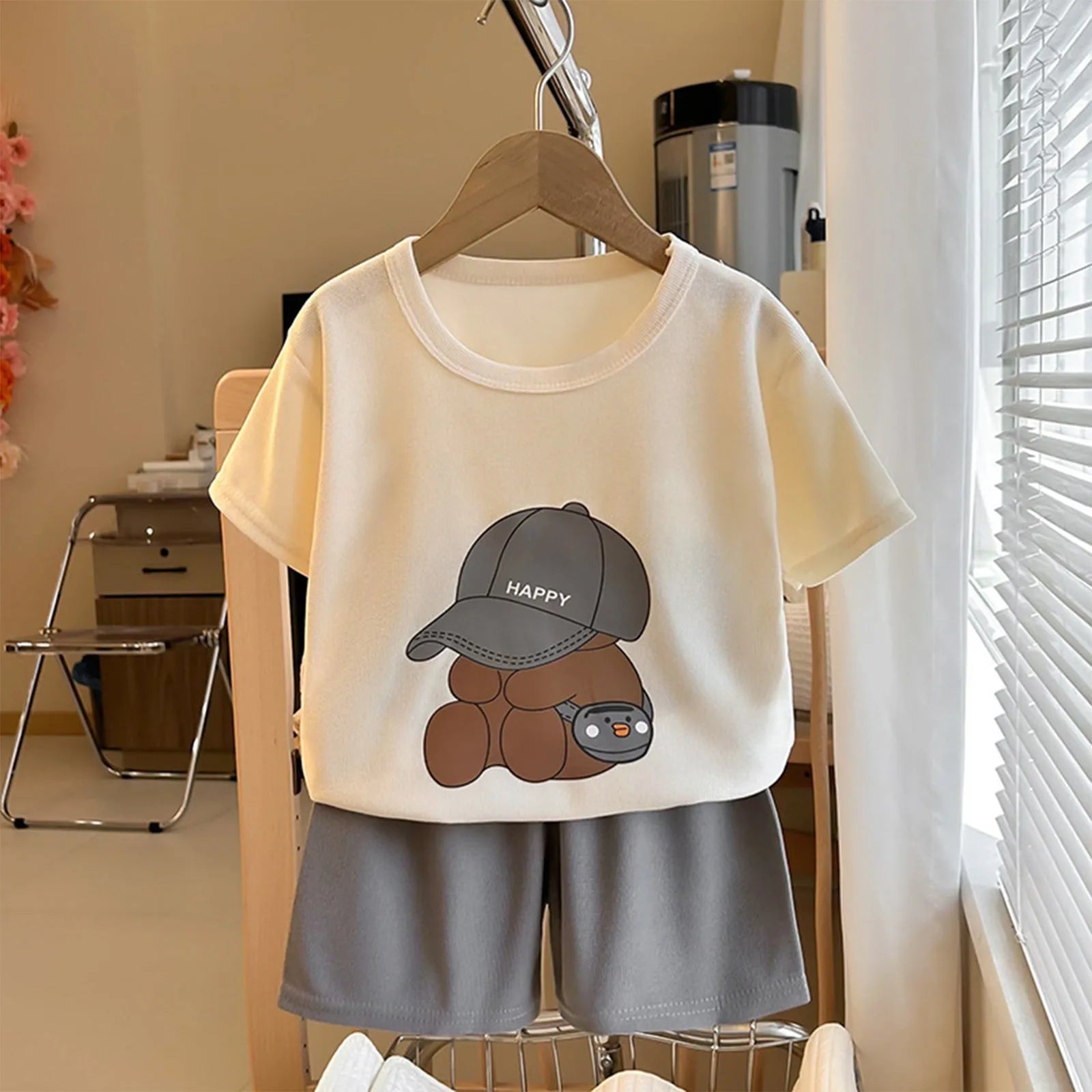 Baby Summer Outfit – Loose Fit Top & Shorts Set (2-Piece) - Inarah Trade Ltd