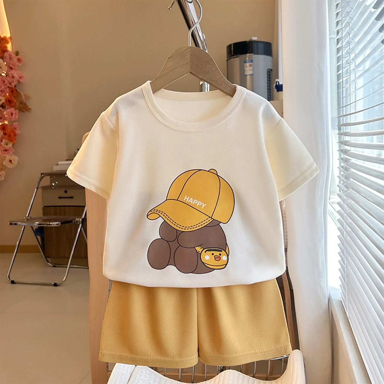 Baby Summer Outfit – Loose Fit Top & Shorts Set (2-Piece) - Inarah Trade Ltd