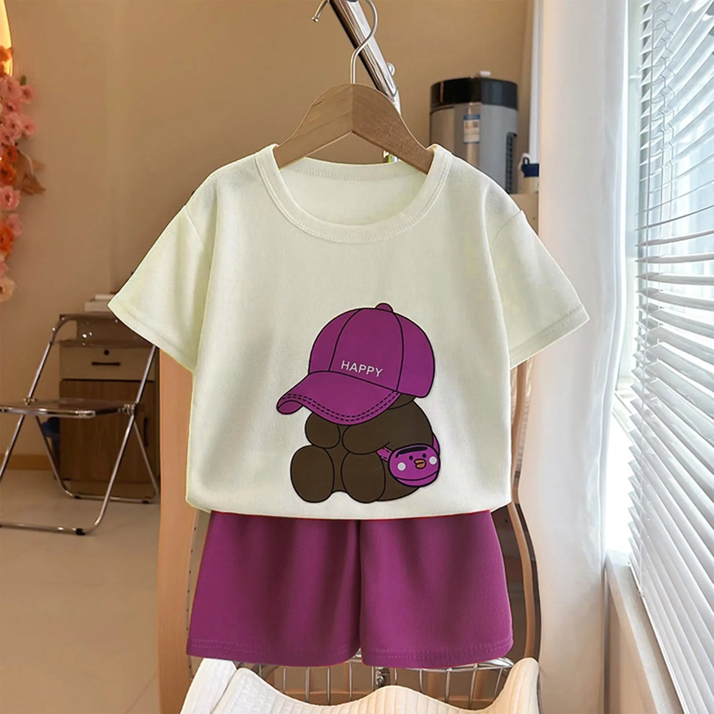 Baby Summer Outfit – Loose Fit Top & Shorts Set (2-Piece) - Inarah Trade Ltd
