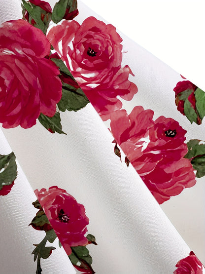 Off-Shoulder Floral Maxi Dress – Ribbon Waist Detail - Inarah Trade Ltd